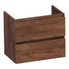 BRAUER Joy meuble de salle de bains sous-lavabo peu profond - 60x39x50cm - 2 tiroirs à fermeture douce - sans poignées - 1 découpe pour siphon - Forest Cacao SW1201258