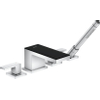 Hansgrohe AXOR MyEdition partie apparente pour robinet de bord de baignoire 4 trous avec poignée droite avec bec avec verre noir saillie 15cm chrome SW241686