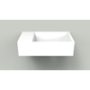Arcqua Marble Free lavabo - 40x22x12cm - sans trou de robinet - vasque droite - blanc brillant SW909459