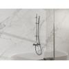 FugaFlow Eccelente Sobrado Mitigeur baignoire - avec barre curseur - douchette stick - flexible en métal - Gunmetal SW1124008