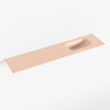 Mondiaz EDEN Fontaine - 100x23x0.9cm - lavabo Droit - sans trous de robinet - pour meuble de WC - Solid surface - Rosee SW1025813