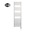 Sanicare HVW Radiateur électrique - 172x45cm - 920W - wifi - thermostat - chrome - en bas à droite - blanc SW1185613