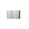 INK SPK1 armoire de toilette – 100 x 60 x 14 cm – 2 portes, portes-miroir double face – Chêne massif mat SW493706