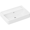 Hansgrohe Xanuia Q Wastafel/Fontein - 55x37cm - inbouw - zonder kraangaten - met overloop - glans wit SW1165070