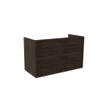 Saniclass Holz Frame Meuble bas de salle de bains - 100x45x60cm - 2 tiroirs - chêne charcoal SW1578598