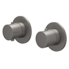 IVY Bond Partie apparente - pour mitigeur thermostatique encastré - 2 voies - inverseur arrêt/déviation - symmetry - rosace ronde - métal brossé BlackPVD SW1030993