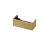INK Wastafelonderkast - 100x45x37.6cm - 1 lade - push to open - met rechte opdekfronten - MDF - Natur SW639896