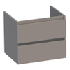 BRAUER Joy meuble sous-lavabo 60 2 tiroirs softclose - sans poignée - 1 découpe pour siphon - taupe mat SW1201143