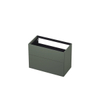 INK Wastafelonderkast - 90x45x65cm - 2 lades - push to open - met rechte opdekfronten - MDF lak - Mat beton groen SW493630