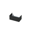 INK Wastafelonderkast - 80x45x35cm - 1 lade - greeploos - MDF lak - Antraciet mat SW157926