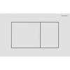 Geberit Sigma40 plaque de commande - chasse à 2 touches - extra plate - boutons carrés - inox - easy to clean - blanc mat SW1237103