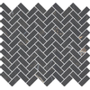 Royal Plaza Chella mosaïque - 27x28.8cm - 10mm - effet marbre - noir brillant SW397287