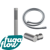 FugaFlow Eccelente Sobrado ensemble de douche à main avec support de douche à main et tuyau lisse en acier inoxydable SW1124055