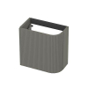 INK Concept R Fonteinonderkast - 40x22x40cm - 1 deur - linksdraaiend - afgeronde hoek - gefreesd - mdf lak - mat beton groen SW1406150