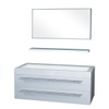 Differnz Force1250 badmeubelset 125x49x48cm MDF 1 kraangat 1 wasbak met spiegel Wit SW21878 Differnz Force1250 badmeubelset 125x49x48cm MDF 1 kraangat 1 wasbak met spiegel Wit SW21878