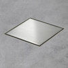 Easy Drain AquaJewels Quattro Zero brossé 20x20cm avec sortie latérale 50mm garde d'eau 30/35/50mm inox AJQ 20X20 ZM 2302070