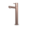 Hotbath Buddy Robinet de lavabo pour vasque - bec 11cm - montage en surface - modèle haut - Cuivre brossé PVD SW975988