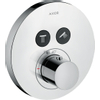 AXOR Showerselect plaque de finition thermostatique avec robinet d'arrêt pour 2 fonctions chrome GA32209