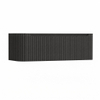 H&R Badmeubelen Juice Wastafelonderkast - 120x45x40cm - linkerhoek afgerond - 3D-front - 1 lade - geïntegreerde greep - basalt SW1259949