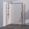 BRAUER Season cabine de douche - 140x80x200cm - porte coulissante - verre clair - réversible - revêtement en verre - Cuivre SW1448672