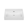 Saniclass Levina Meuble lavabo - 80.5x47x12cm - trop-plein - 1 lavabo - sans trou de robinet - céramique - blanc brillant SW1382545