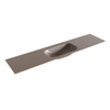Mondiaz BIG small Smoke solid surface inbouw wastafel 200cm midden SW435842 Mondiaz BIG small Smoke solid surface inbouw wastafel 200cm midden SW435842