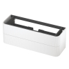 INK Concept R Meuble sous-lavabo - 140x45x52cm - 2 tiroirs - poignées en saillie - fraisé - angles arrondis - MDF laqué - blanc mat SW1405441