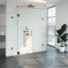Saniclass Create Douchecabine XL 160x200x80cm profielloos met antikalk en 8mm veiligheidsglas Goud geborsteld SW638612 Saniclass Create Douchecabine XL 160x200x80cm profielloos met antikalk en 8mm veiligheidsglas Goud geborsteld SW638612