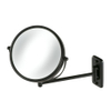 Geesa Mirror Collection make-upspiegel – rond Ø20 cm – zonder verlichting – 3x vergrotend, 1 arm – Zwart SW104292