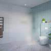 Fortifura Galeria Inloopdouche - glas - 180x200cm - 8mm - nano - blind - inbouw profiel - mat glas (helder) SW1170627