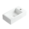 Wiesbaden Rhea M lavabo droit 40 x 22 x 11 cm céramique brillant blanc SW1159433