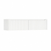 H&R Badmeubelen Juice Wastafelonderkast - 180x45x40cm - rechterhoek afgerond - 3D-front - 2 lades - geïntegreerde greep - wit mat SW1260353
