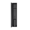 Hotbath &MORE Inbouw nis & borstelgarnituur - 16x60x12.6 cm - PVD - geborsteld zwart SW1245667