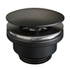 Brauer Chrome Edition bouchon d'évier toujours ouvert noir mat SW891076