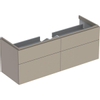 Geberit Xeno2 wastafelonderkast - 4 laden - 137.4cm - greige bruin (taupe) SW417622