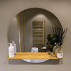 Mondiaz SPOT miroir – Ø 70 cm – avec tablette – Ocher (jaune) SW1235563