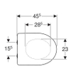 Geberit Renova closetzitting met deksel met softclose met quickrelease wit SW418323