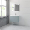 Bruynzeel Matera badmeubelset 56.5x80x50cm 1 kraangat 1 wasbak 2 lades met spiegel met softclose composite fjord groen SW384418 Bruynzeel Matera badmeubelset 56.5x80x50cm 1 kraangat 1 wasbak 2 lades met spiegel met softclose composite fjord groen SW384418