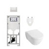 Villeroy & Boch Subway 2.0 DirectFlush CeramicPlus toiletset - met Geberit reservoir en bedieningsplaat - wit SW17597