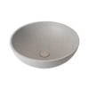 Ideavit Beton waskom - 44x44x14.5cm - rond - met klikwaste - beton grijs SW1080017