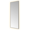 Hotbath &MORE Spiegel - 30x80cm - direct en indirect LED - color changing - dimbaar - met afstandsbediening - PVD - geborsteld gunmetal antraciet SW1246052