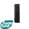 FugaFlow Eccelente Arredo armoire colonne 160cm 2 portes sans poignée bois chocolate SW1123737