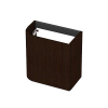 INK Concept R Fonteinonderkast - 40x22x40cm - 1 deur - rechtsdraaiend - afgeronde hoek - fineer - dark veneer SW1406094