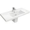 Villeroy en Boch Subway 2.0 meubelwastafel 100x47cm 1 kraangat met overloop ceramic wit 1024059 Villeroy en Boch Subway 2.0 meubelwastafel 100x47cm 1 kraangat met overloop ceramic wit 1024059