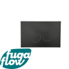 FugaFlow Eccelente Press Plaque de déclenchement DualFlush pour bâti-support Geberit UP320 ABS Rond Noir mat SW1123782