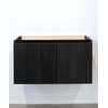 Adema Holz meuble sous vasque 80cm 1 tiroir sans poignée bois chocolate SW773954