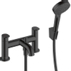 Hansgrohe Vernis Robinet de baignoire 2 trous bord de baignoire avec ensemble douchette noir mat SW651473