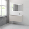 Bruynzeel Matera badmeubelset 56.5x120x50cm 1 kraangat 1 wasbak 4 lades met spiegel met softclose composite kasjmier grijs SW384455 Bruynzeel Matera badmeubelset 56.5x120x50cm 1 kraangat 1 wasbak 4 lades met spiegel met softclose composite kasjmier grijs SW384455