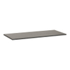 BRAUER plan sous vasque Vulcanic - 100x40x2cm - sans trou de robinet - pierre naturelle - basalte anthracite SW23891