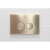 FugaFlow Eccelente Press Bedieningsplaat - bedieningspaneel voor Geberit UP320 inbouwreservoir - dualflush - ronde knoppen - metaal goud geborsteld SW1123686